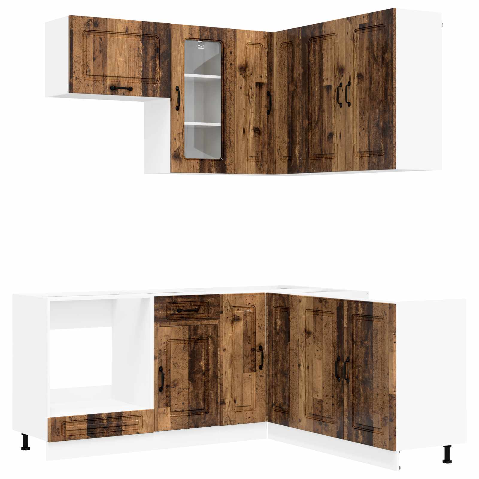 vidaXL Kitchen Unit KALMAR 8 pcs Old Wood Engineered Wood 2