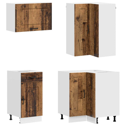 vidaXL Kitchen Unit KALMAR 8 pcs Old Wood Engineered Wood 4