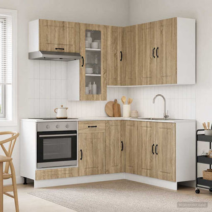 vidaXL Kitchen Unit KALMAR 8 pcs Sonoma Oak Engineered Wood 1