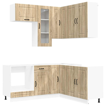 vidaXL Kitchen Unit KALMAR 8 pcs Sonoma Oak Engineered Wood 2