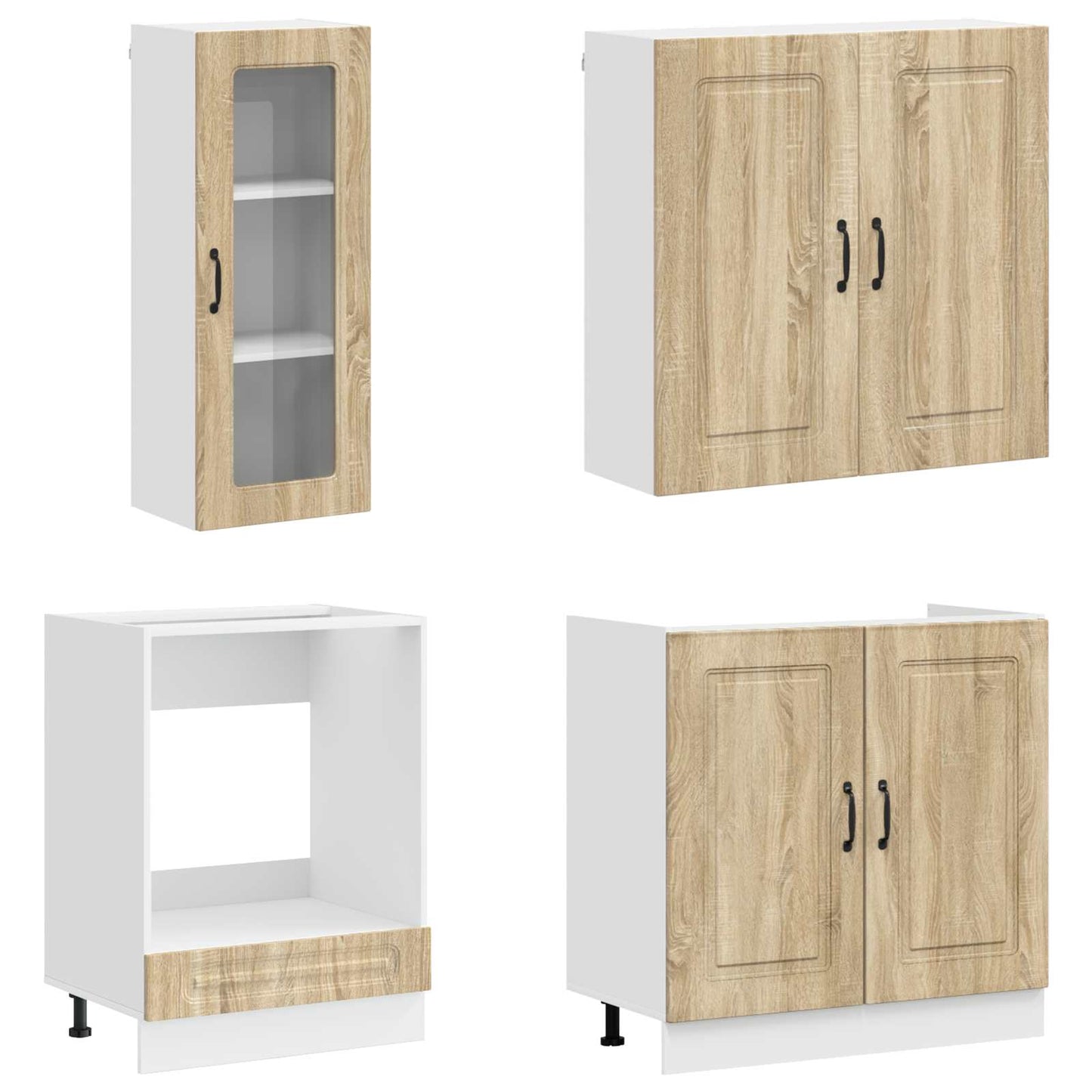 vidaXL Kitchen Unit KALMAR 8 pcs Sonoma Oak Engineered Wood 3