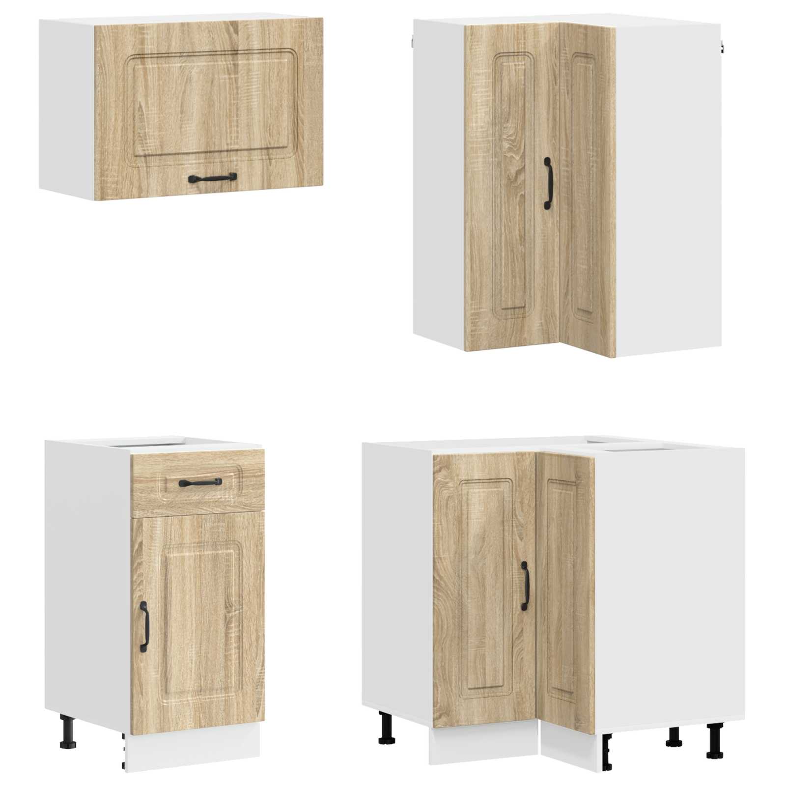 vidaXL Kitchen Unit KALMAR 8 pcs Sonoma Oak Engineered Wood 4