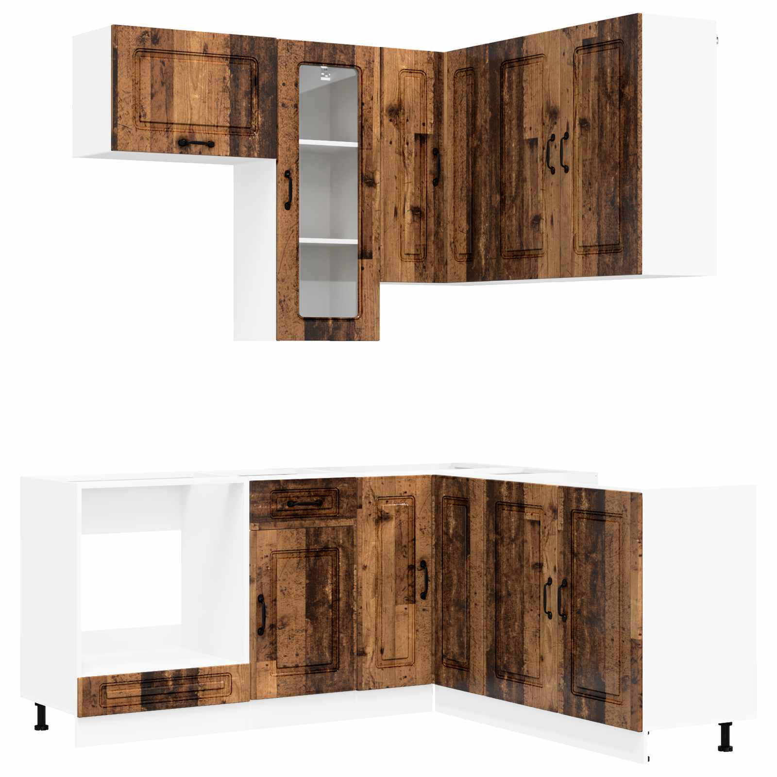 vidaXL Kitchen Unit KALMAR 8 pcs Old Wood Engineered Wood 2