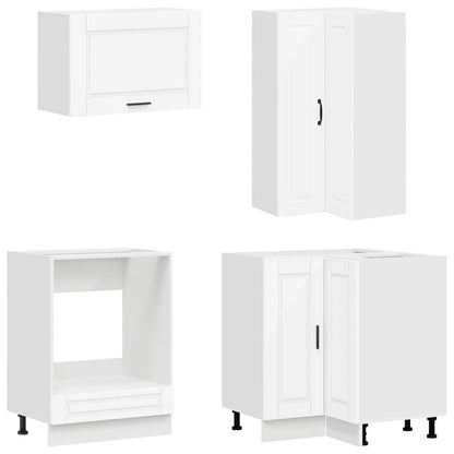 vidaXL Kitchen Unit PORTO 8 pcs White Engineered Wood 4