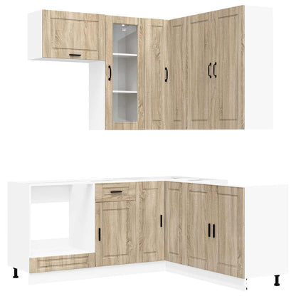 Kitchen Unit PORTO 8 pcs Engineered Wood Sonoma oak 100 cm