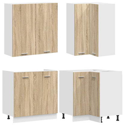 vidaXL Kitchen Unit LYON 8 pcs Sonoma Oak Engineered Wood 3