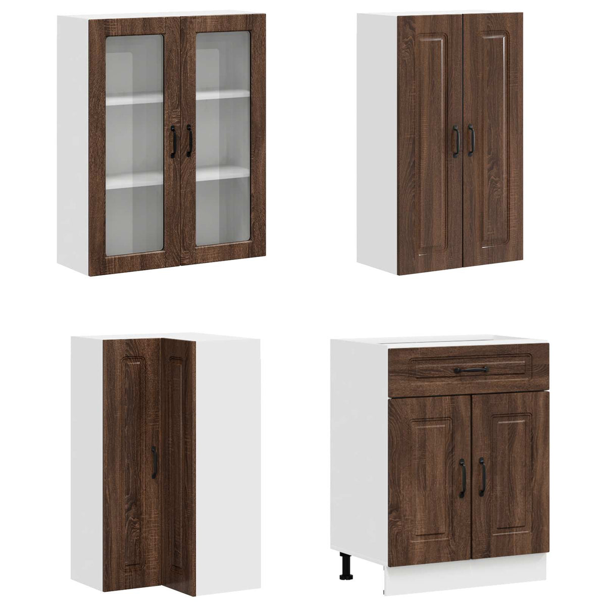 Kitchen Unit KALMAR 8 pcs Engineered Wood Brown oak 100 cm