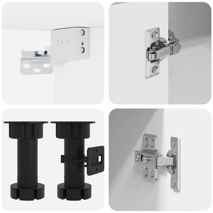 vidaXL Kitchen Unit LUCCA 8 pcs Concrete Grey Engineered Wood 5