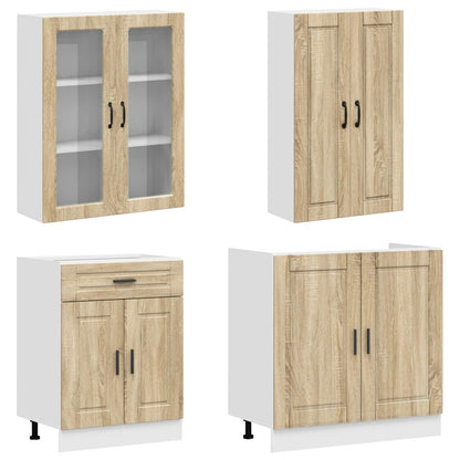 Kitchen Unit PORTO 8 pcs Engineered Wood Sonoma oak 100 cm