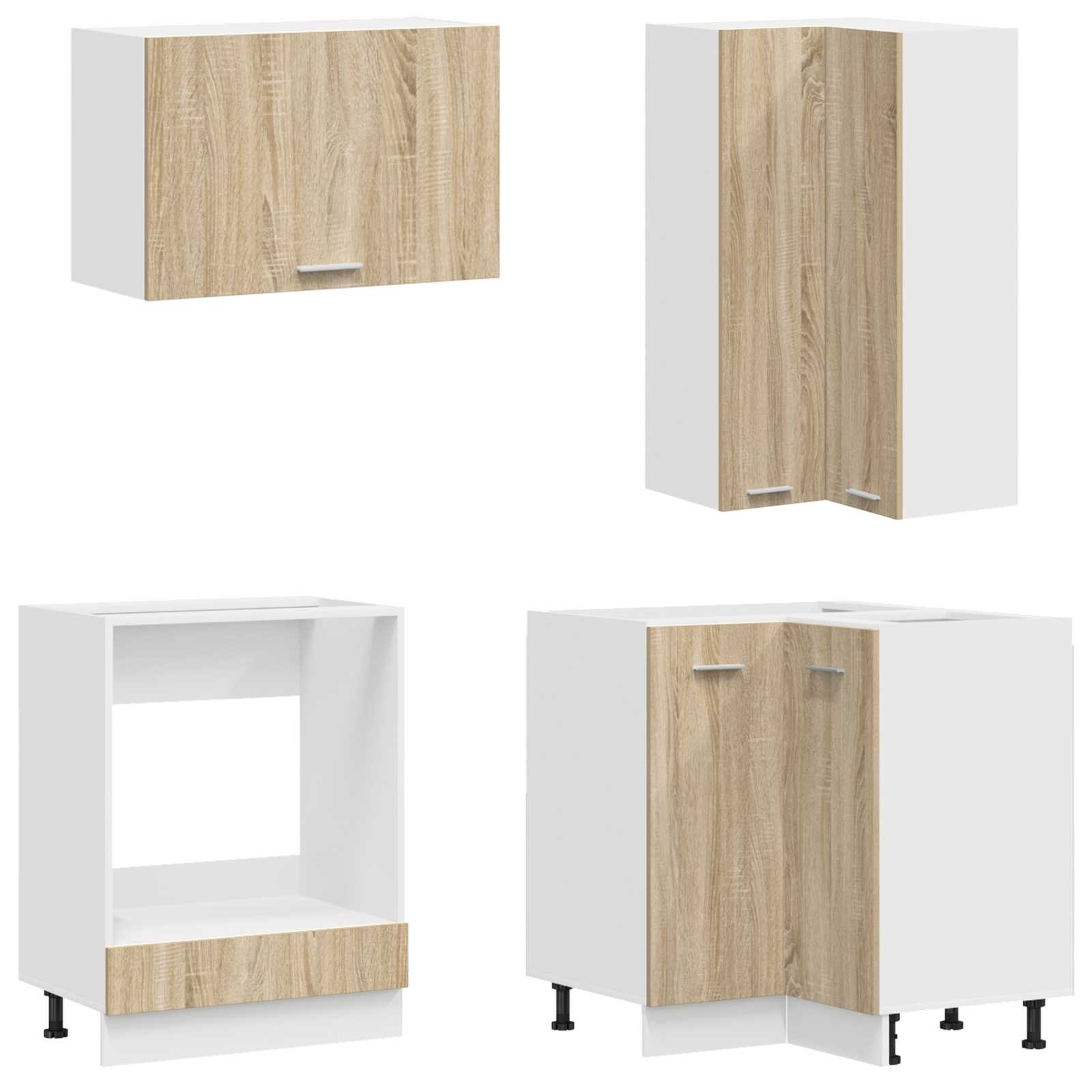 vidaXL Kitchen Unit LYON 8 pcs Sonoma Oak Engineered Wood 3
