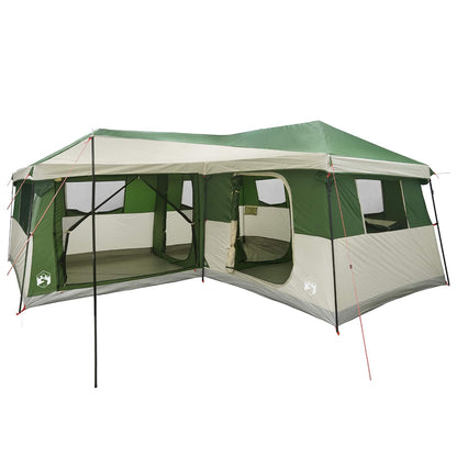 vidaXL Family Tent with Rainfly Water-Resistant 14-Person Green 2