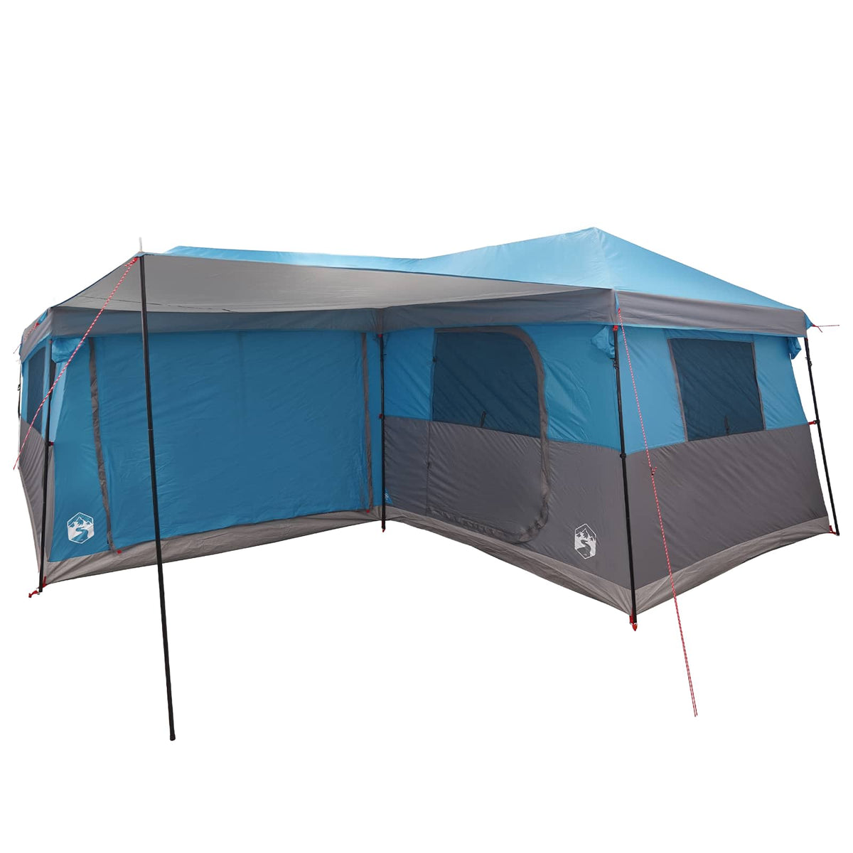 vidaXL Family Tent with Rainfly Water-Resistant 14-Person Blue 3