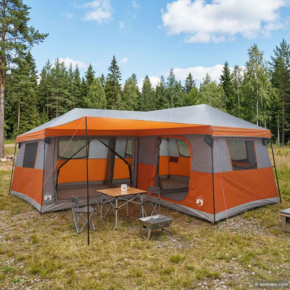 vidaXL Family Tent with Rainfly Water-Resistant 14-Person 1
