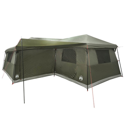 vidaXL Family Tent with Rainfly Water-Resistant 14-Person Army Green 3