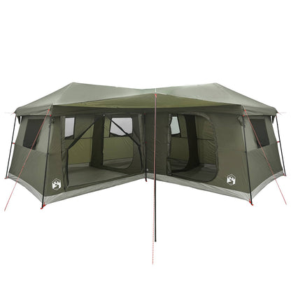vidaXL Family Tent with Rainfly Water-Resistant 14-Person Army Green 4