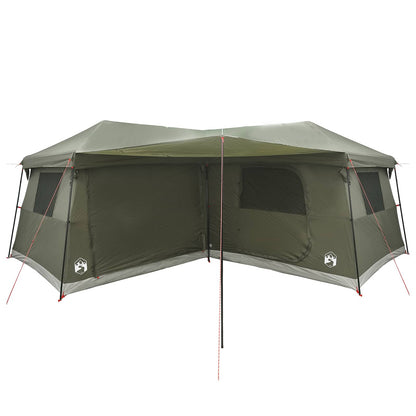 vidaXL Family Tent with Rainfly Water-Resistant 14-Person Army Green 5