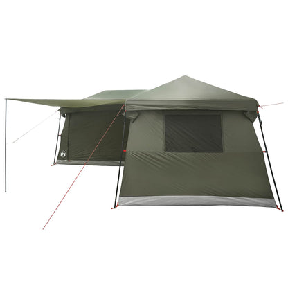 vidaXL Family Tent with Rainfly Water-Resistant 14-Person Army Green 6