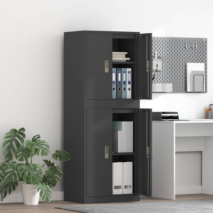 vidaXL Storage Cabinet 2 pcs 60 x 40 x 210 cm Steel