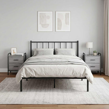 Bedside Cabinet 40 x 30 x 50 cm Engineered Wood Grey sonoma