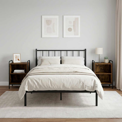 Bedside Cabinet 40 x 30 x 60 cm Engineered Wood Smoked oak