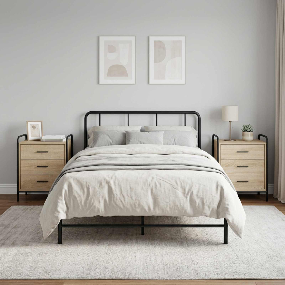Bedside Cabinet 48 x 36.5 x 60 cm Sonoma oak 2