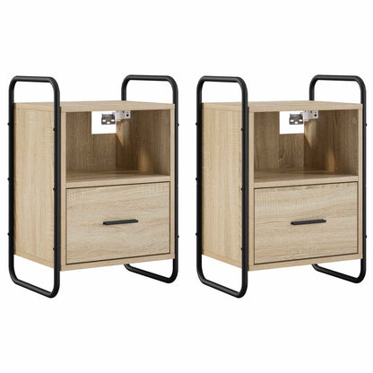 Hanging Bedside Cabinet 40 x 30 x 60 cm Sonoma oak