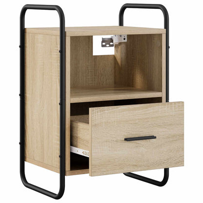 Hanging Bedside Cabinet 40 x 30 x 60 cm Sonoma oak