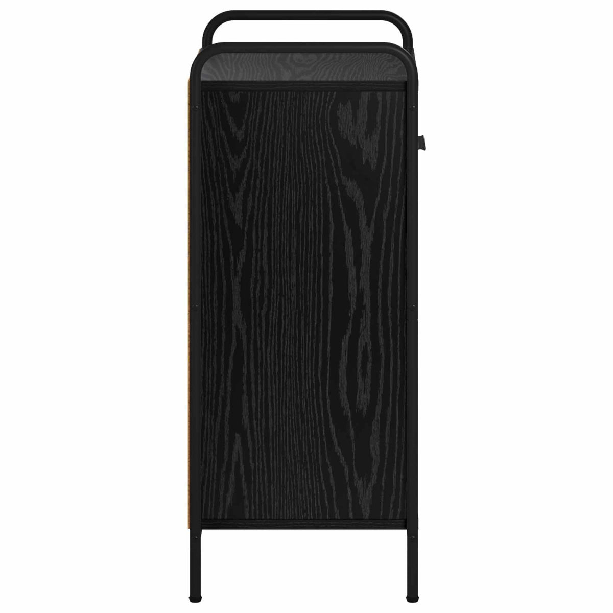 Sideboard 40 x 33 x 80.5 cm Engineered Wood with 1 Drawer & 1 Shelf Black oak