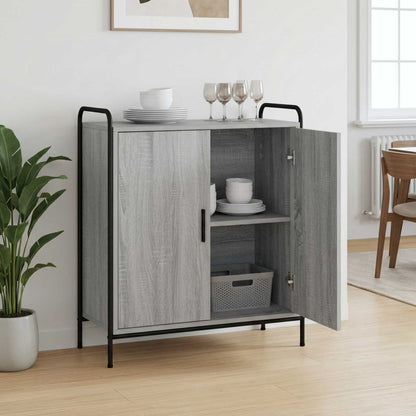 Sideboard 73 x 33 x 81 cm Engineered Wood with 2 Doors Grey sonoma