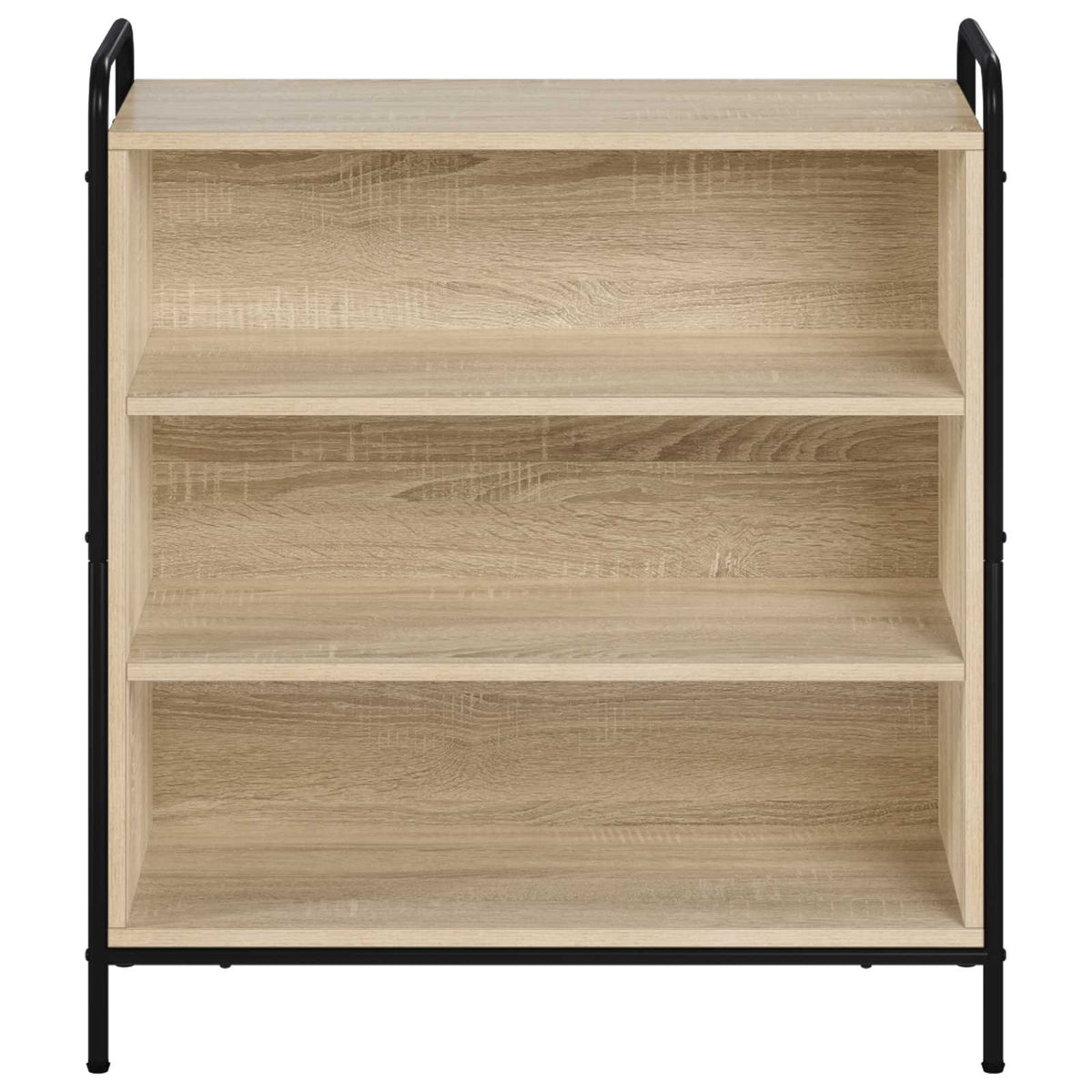 Sideboard 73 x 33 x 81 cm Engineered Wood with 2 Shelves Sonoma oak