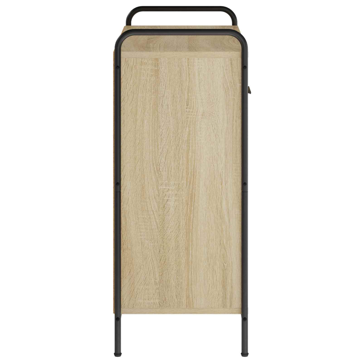 Sideboard 73 x 33 x 81 cm Engineered Wood with 2 Drawers & 2 Doors Sonoma oak