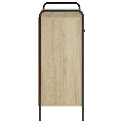Sideboard 73 x 33 x 81 cm Engineered Wood with 2 Drawers & 2 Doors Sonoma oak