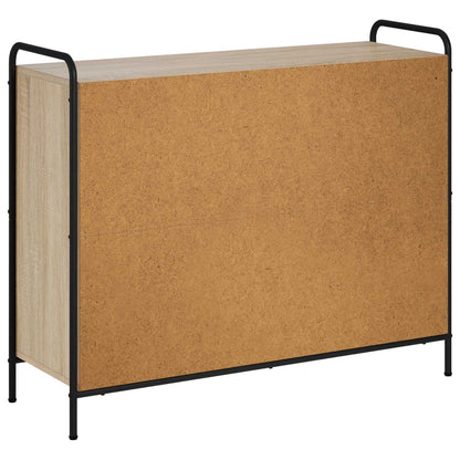Sideboard 98.5 x 33 x 81 cm Engineered Wood Sonoma oak with 2 door & 2 shelves