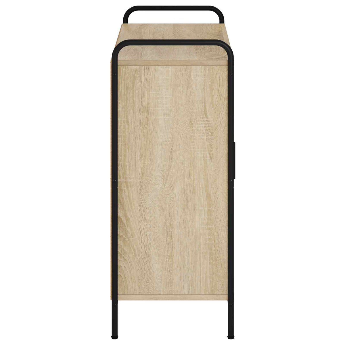 Sideboard 98.5 x 33 x 81 cm Engineered Wood Sonoma oak with 2 door & 2 shelves