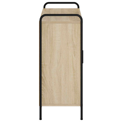 Sideboard 98.5 x 33 x 81 cm Engineered Wood Sonoma oak with 2 door & 2 shelves