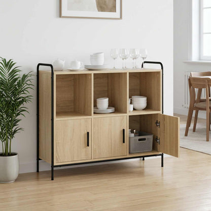 Sideboard 97 x 33 x 81 cm Engineered Wood Sonoma oak