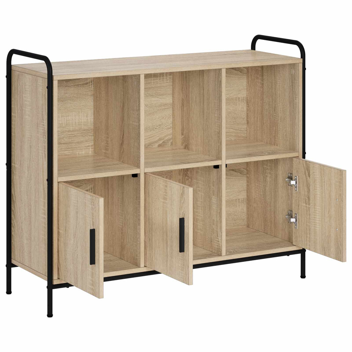 Sideboard 97 x 33 x 81 cm Engineered Wood Sonoma oak