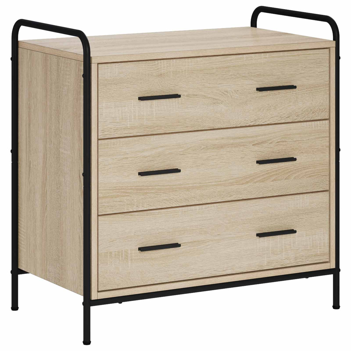 Drawer Cabinet 70 x 39.5 x 71 cm Engineered Wood Sonoma oak