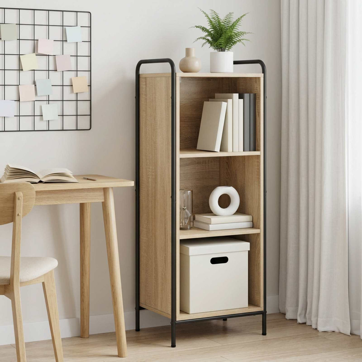 Book Cabinet Engineered Wood Width 43 cm Sonoma oak
