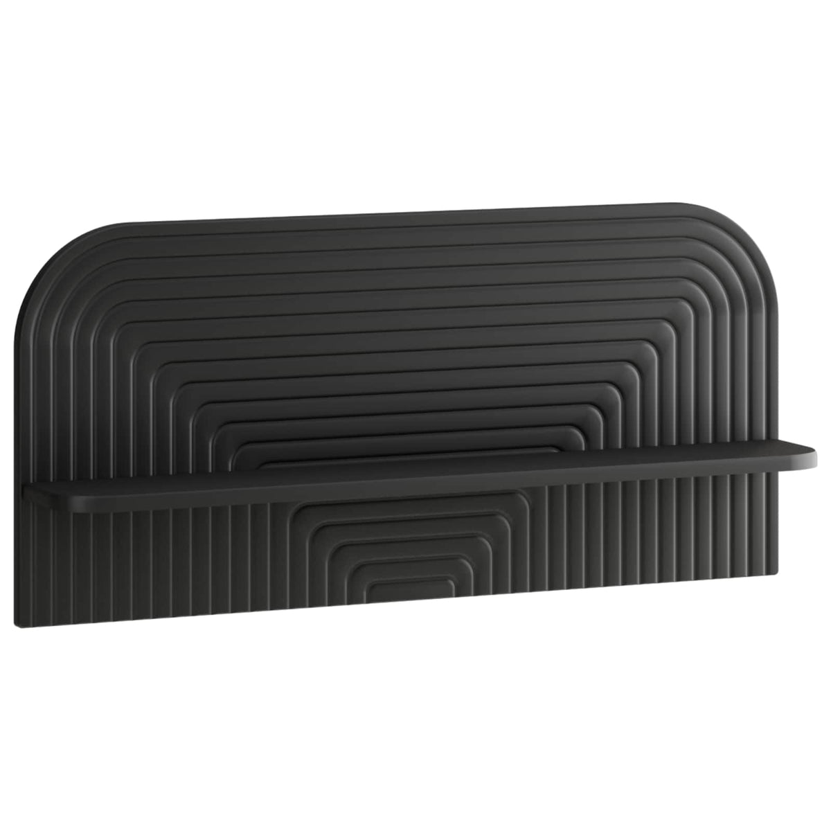 Wall Shelf 2 pcs 80.5 x 13.5 x 37.5 cm Black