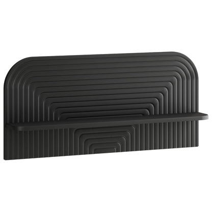 Wall Shelf 2 pcs 80.5 x 13.5 x 37.5 cm Black