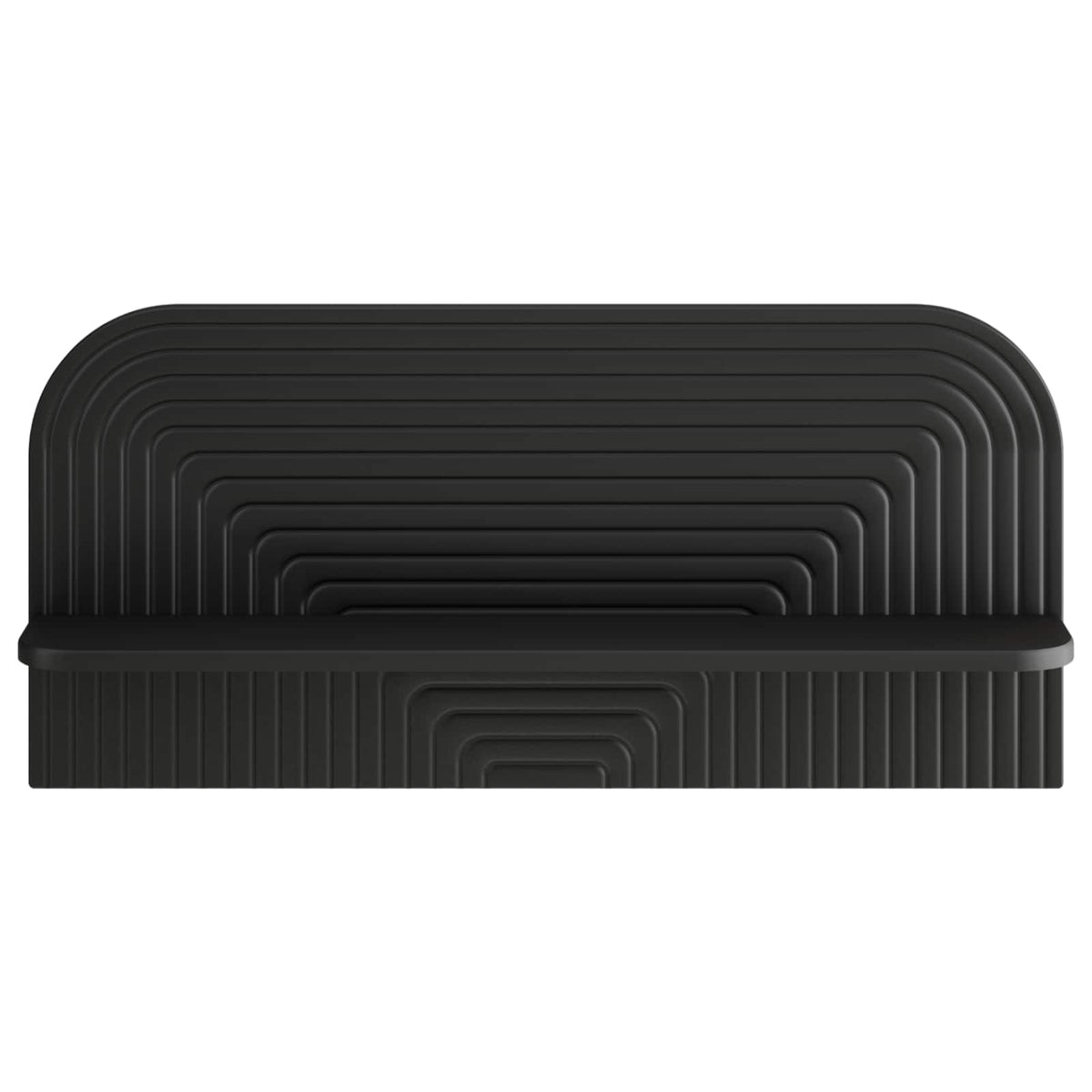 Wall Shelf 2 pcs 80.5 x 13.5 x 37.5 cm Black