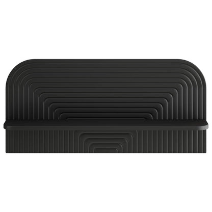 Wall Shelf 2 pcs 80.5 x 13.5 x 37.5 cm Black