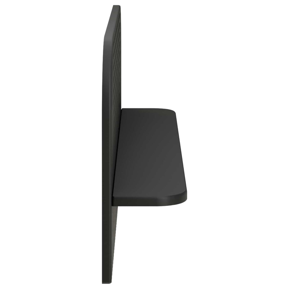 Wall Shelf 2 pcs 80.5 x 13.5 x 37.5 cm Black