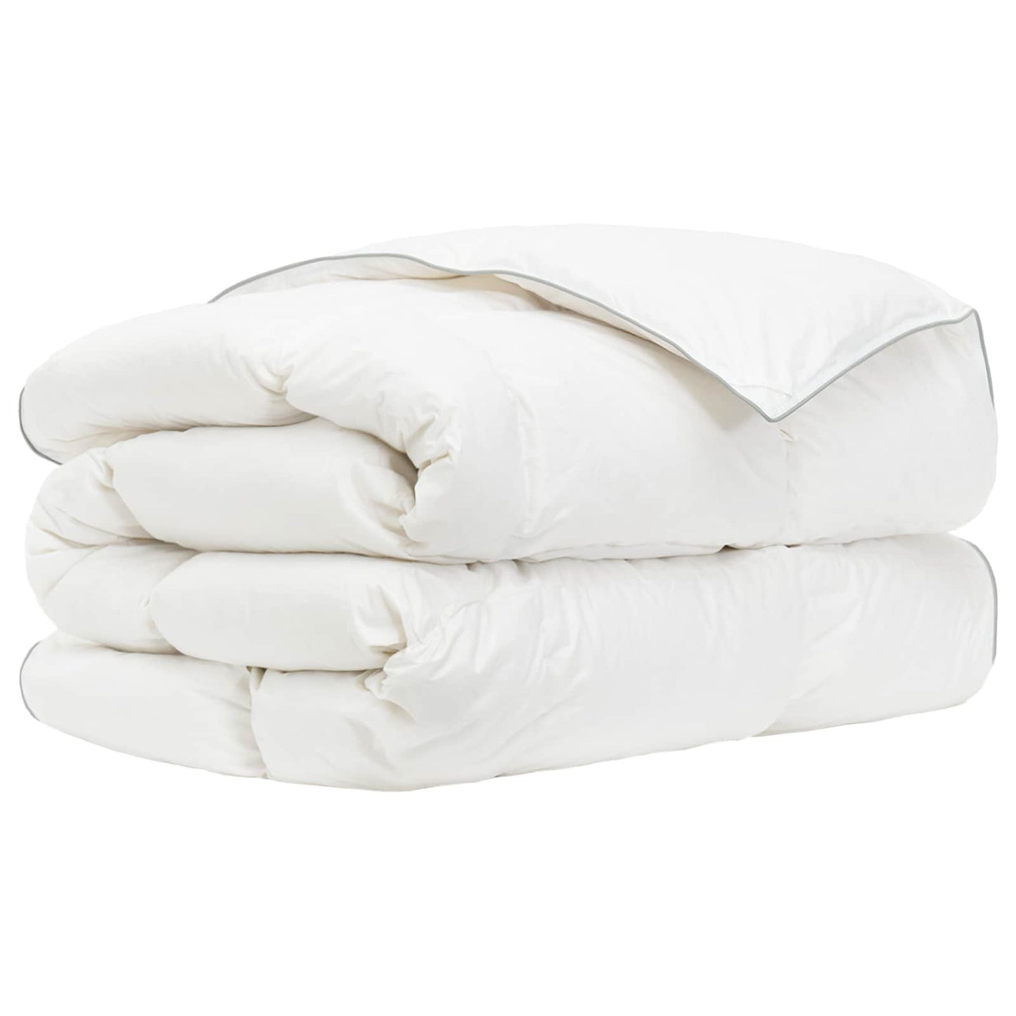 vidaXL 90% Goose Down Duvet Set FULDA 3 pcs 220 x 240 cm Winter White 4