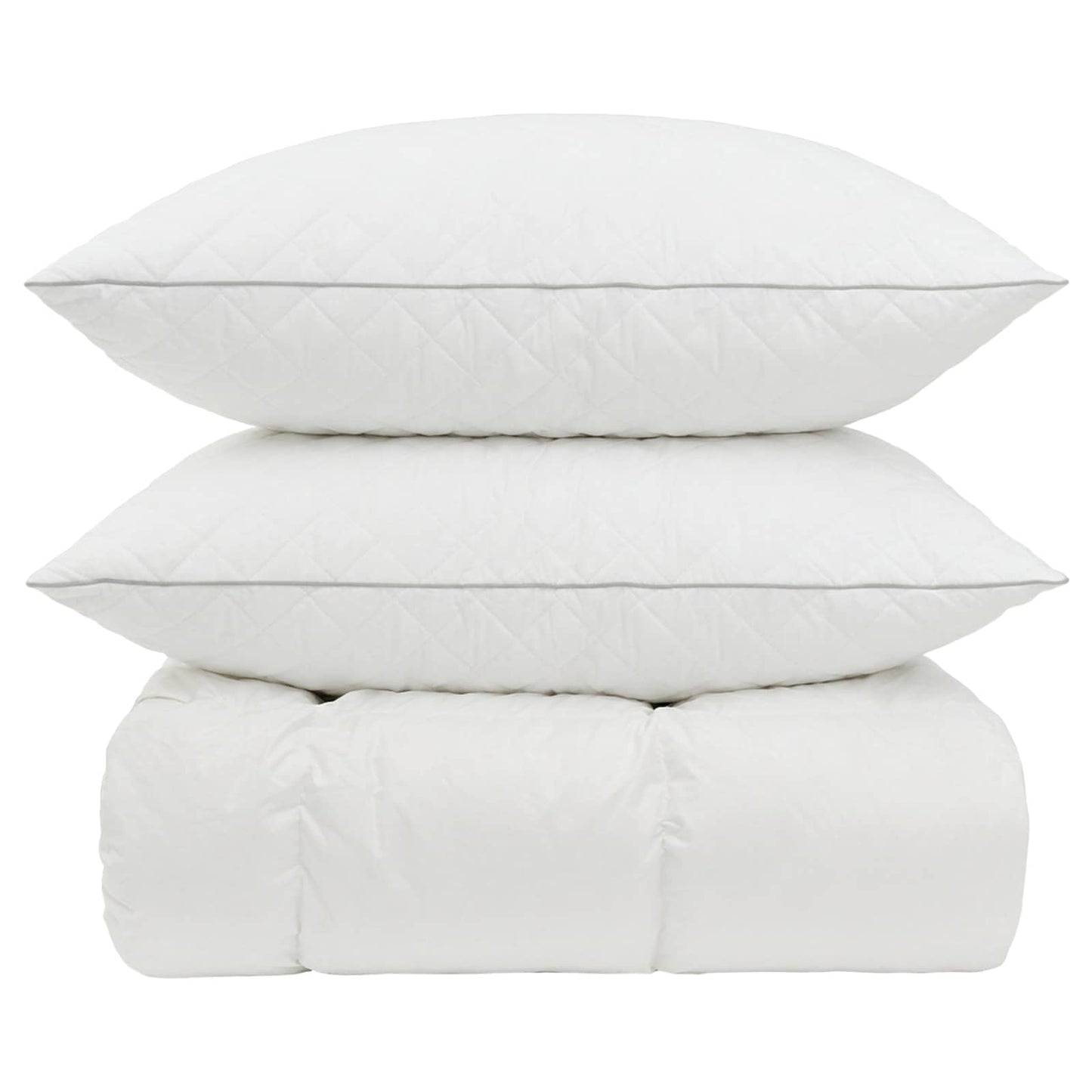 vidaXL 90% Goose Down Duvet Set FULDA 3 pcs 220 x 240 cm Winter White 6