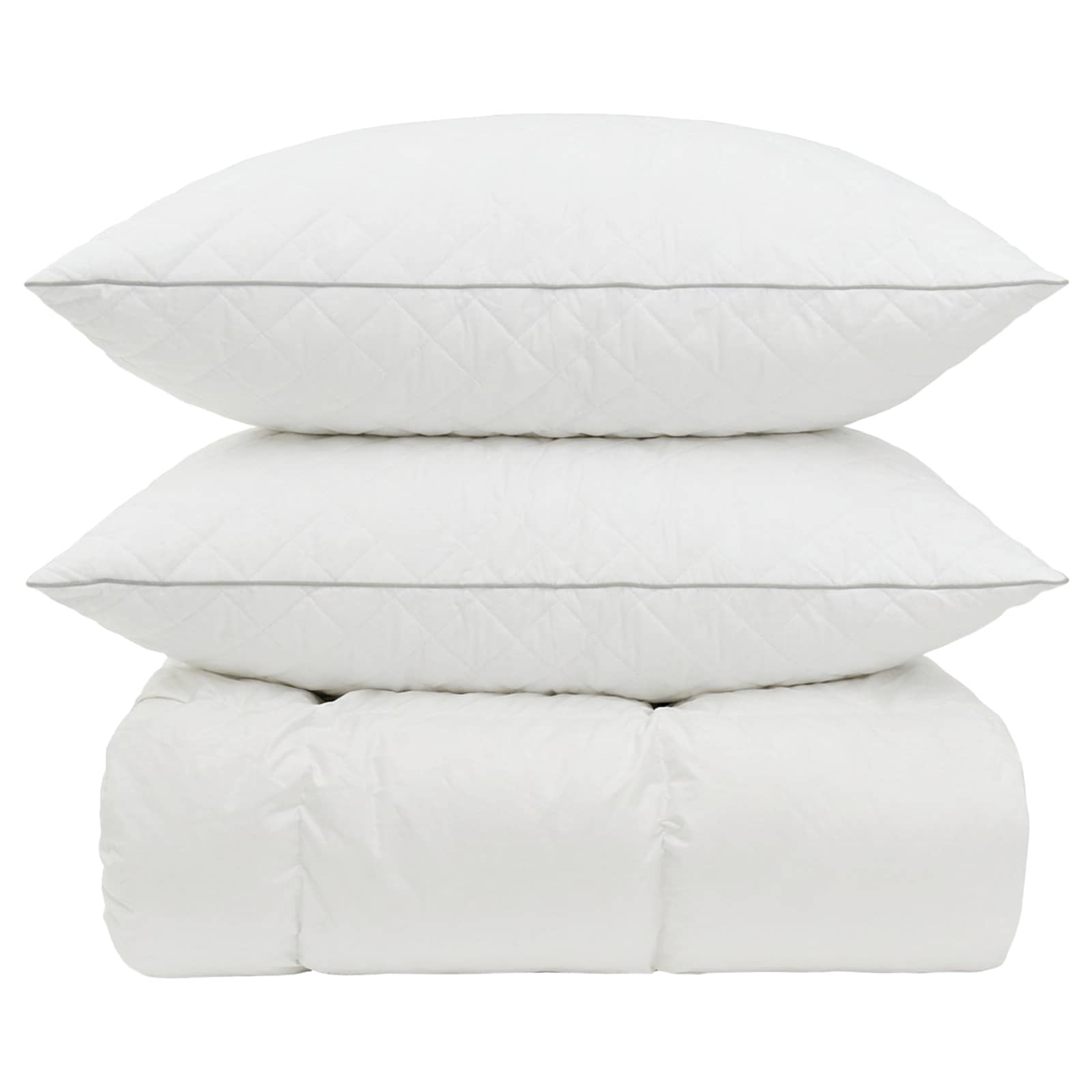 vidaXL 90% Goose Down Duvet Set FULDA 3 pcs 220 x 240 cm Winter White 6