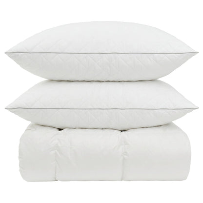 vidaXL 90% Goose Down Duvet Set FULDA 3 pcs 220 x 240 cm Winter White 6
