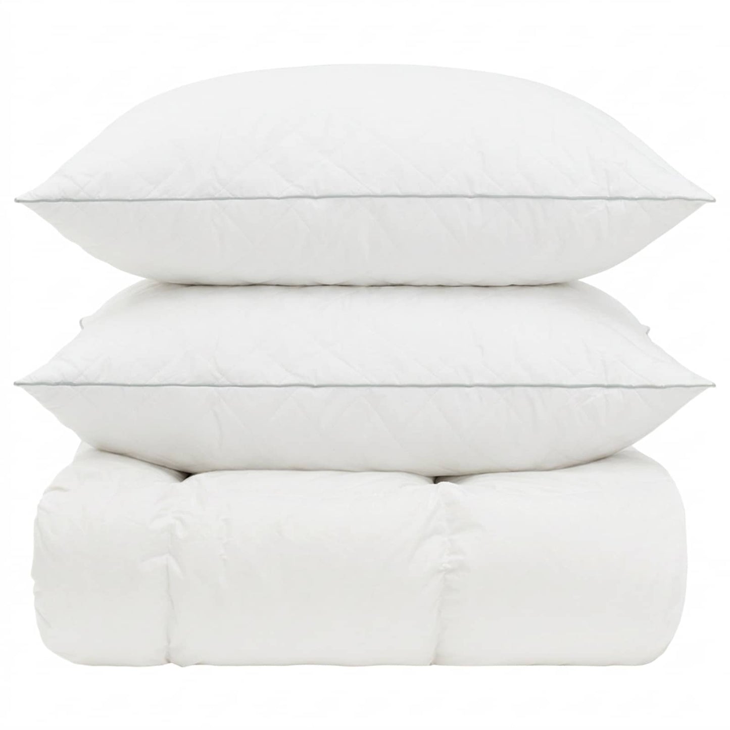 vidaXL 90% Goose Down Duvet Set FULDA 3 pcs 220 x 240 cm Winter White 6