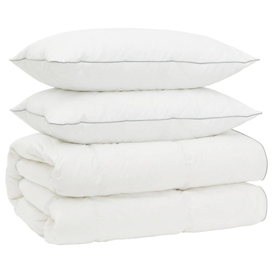 vidaXL 90% Goose Down Duvet Set FULDA 3 pcs 200 x 240 cm All Seasons 2